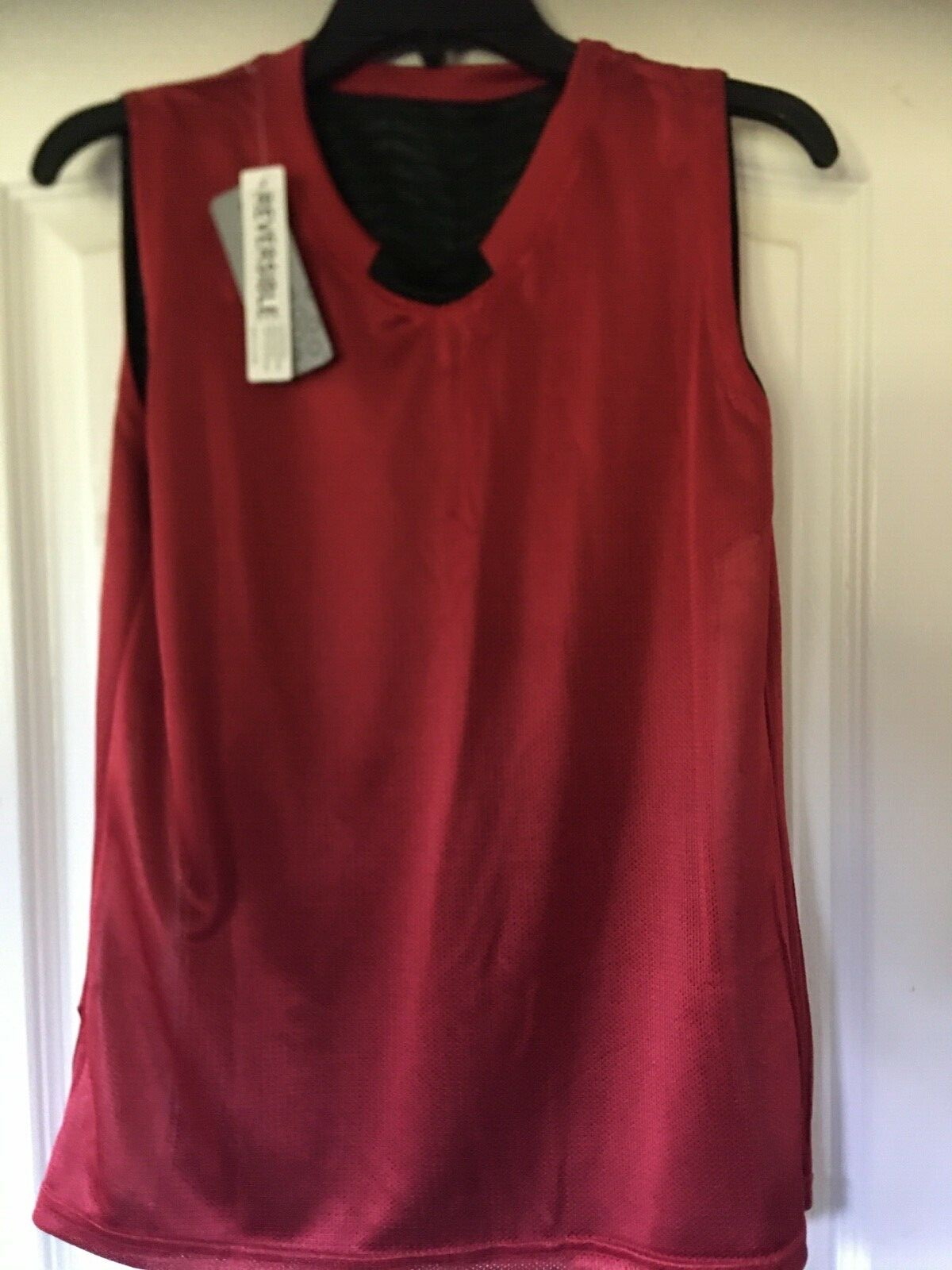Eastbay Reversible Jersey Sleeveless Size YXL New Black/Red. gallery