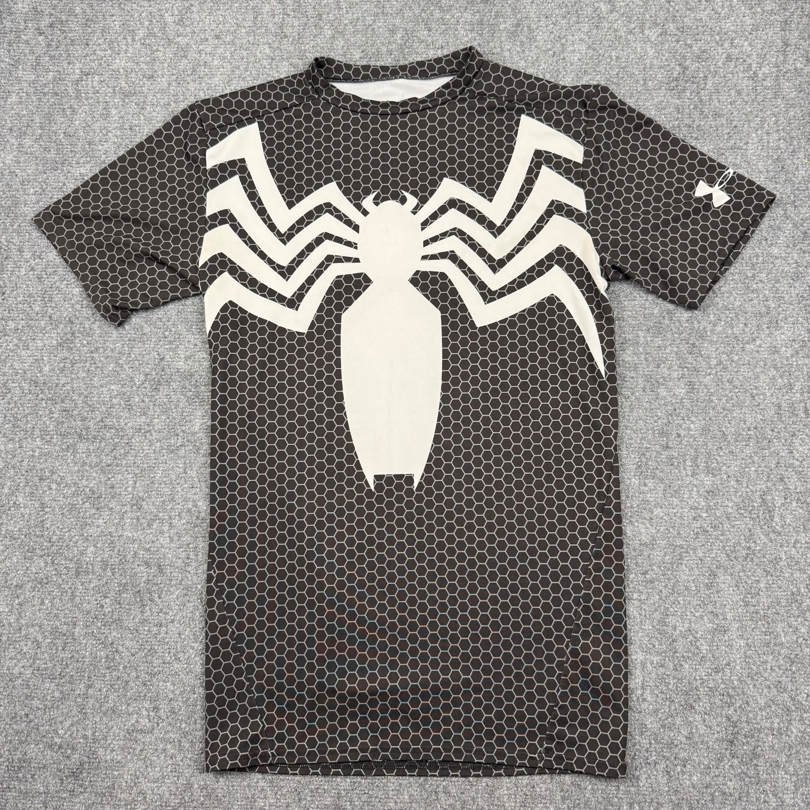 Under Armour Spider Man Venom Compression Shirt Mens L Black Alter Ego Marvel gallery