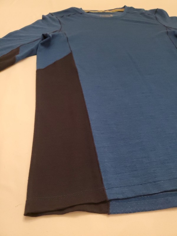 SMARTWOOL MENS MERINO SPORT 150 LONG SLEEVE CREW SMALL BLUE BLACK BRAND NEW gallery