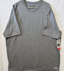 RUSSELL ATHLETIC Mens Oxford Gray Tee Shirt Dri-Power UPF-30 Odor Protect Sx 3XL