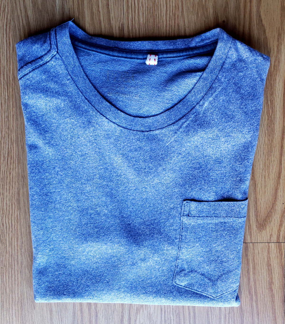PD&C Men's TEE SHIRT Blue Small Short Sleeve Cotton Crew Kneck gallery