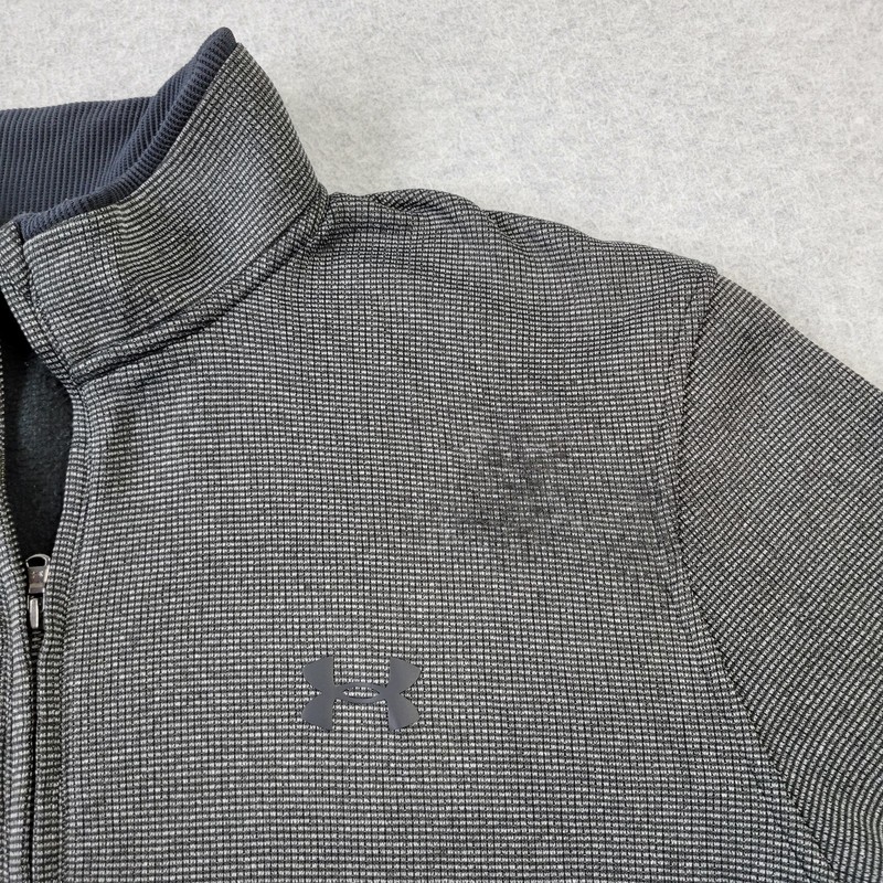 Under Armour Golf 1/4 Zip Pullover Mens Medium Dark Gray Loose Performance gallery