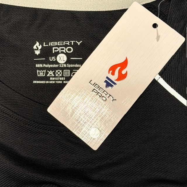 *NWT* Mens Liberty Pro XL Black/Gray Long Sleeve Activewear Shirt gallery