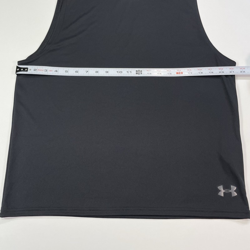 Under Armour Sleeveless Hoodie Mens L Black Loose Training Gym Tank gallery