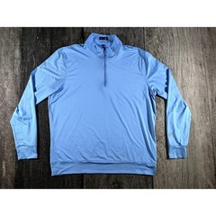STITCH Golf 1/4 Zip Pullover Shirt Mens Long Sleeve Size L Large Blue