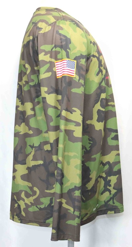 Nike Jordan Jumpman Military Salute Oklahoma Sooners Camo Dri-Fit Shirt Mens Lg gallery