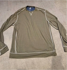 JOHNNIE-O Olive Green Performance Pullover Stretch MEDIUM