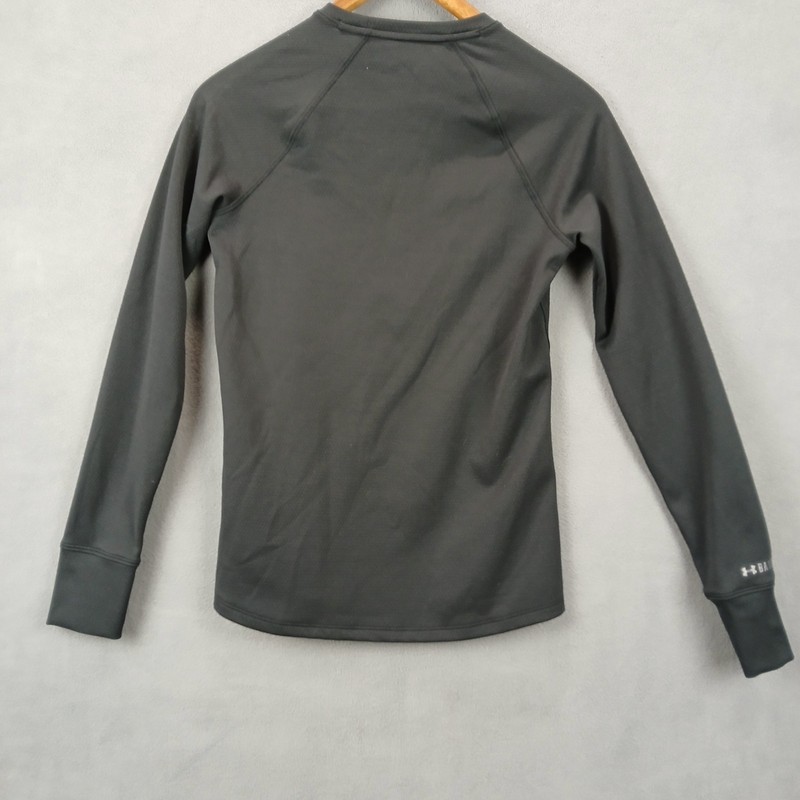 Under Armour ColdGear Fitted Shirt Mens Small Black Sweat Wicks Performance gallery