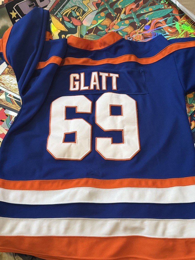 Mens Ice Hockey Jersey Large #69 Doug GLATT Movie Goon Halifax Highlanders