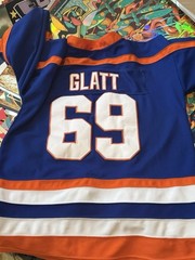 Mens Ice Hockey Jersey Large #69 Doug GLATT Movie Goon Halifax Highlanders