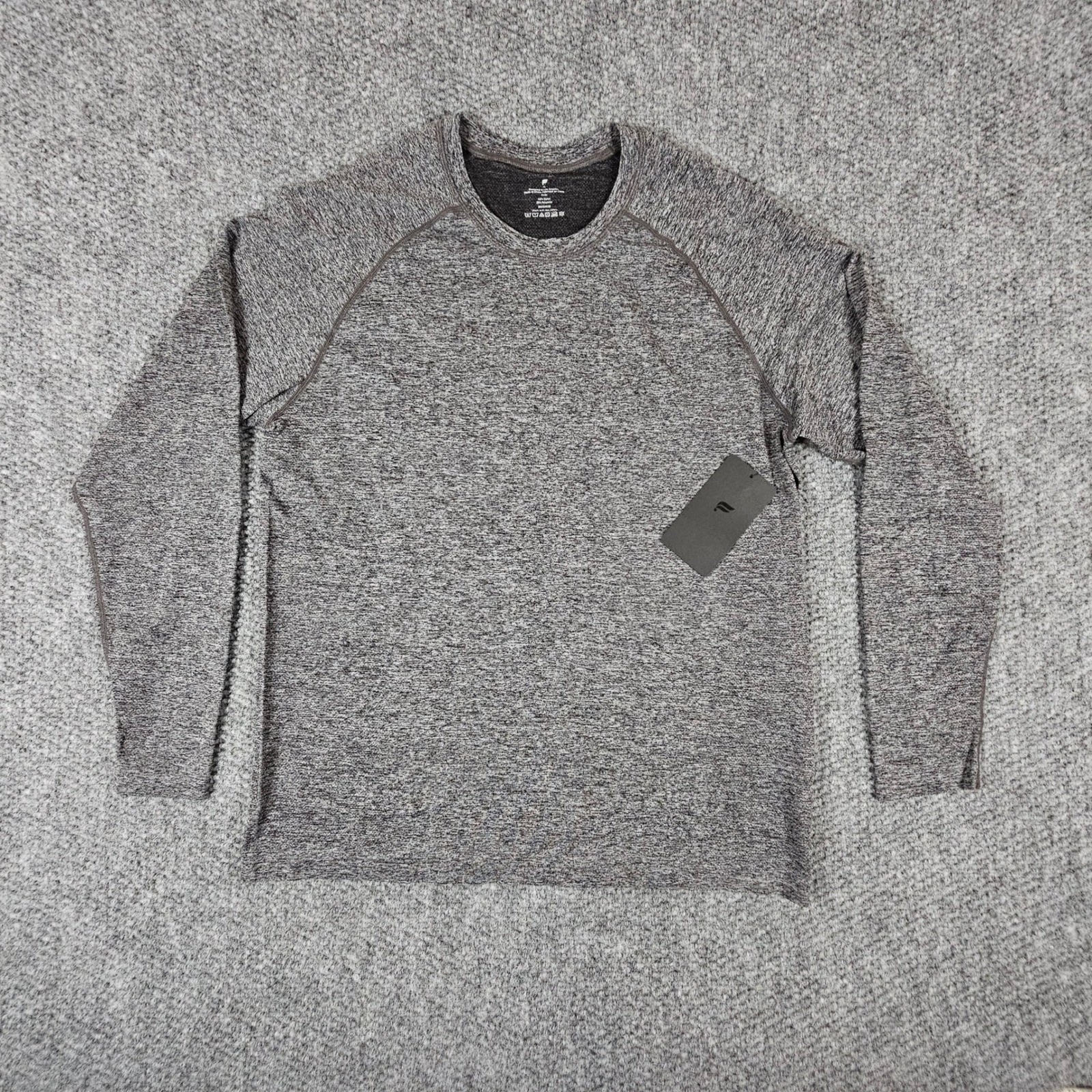 NWT Fabletics Performance Mens Training Day Long Sleeve Tee Grey Heather XL New gallery