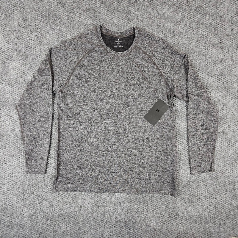 NWT Fabletics Performance Mens Training Day Long Sleeve Tee Grey Heather XL New gallery