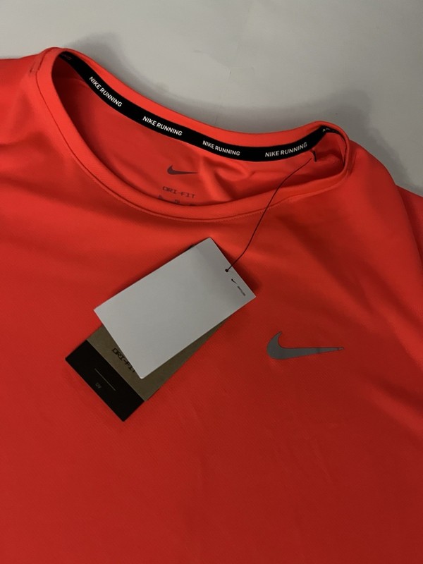 Nike Men’s Dri Fit Miler-Training Running Shirt DV9315-635 Crimson Men's S-2XL gallery