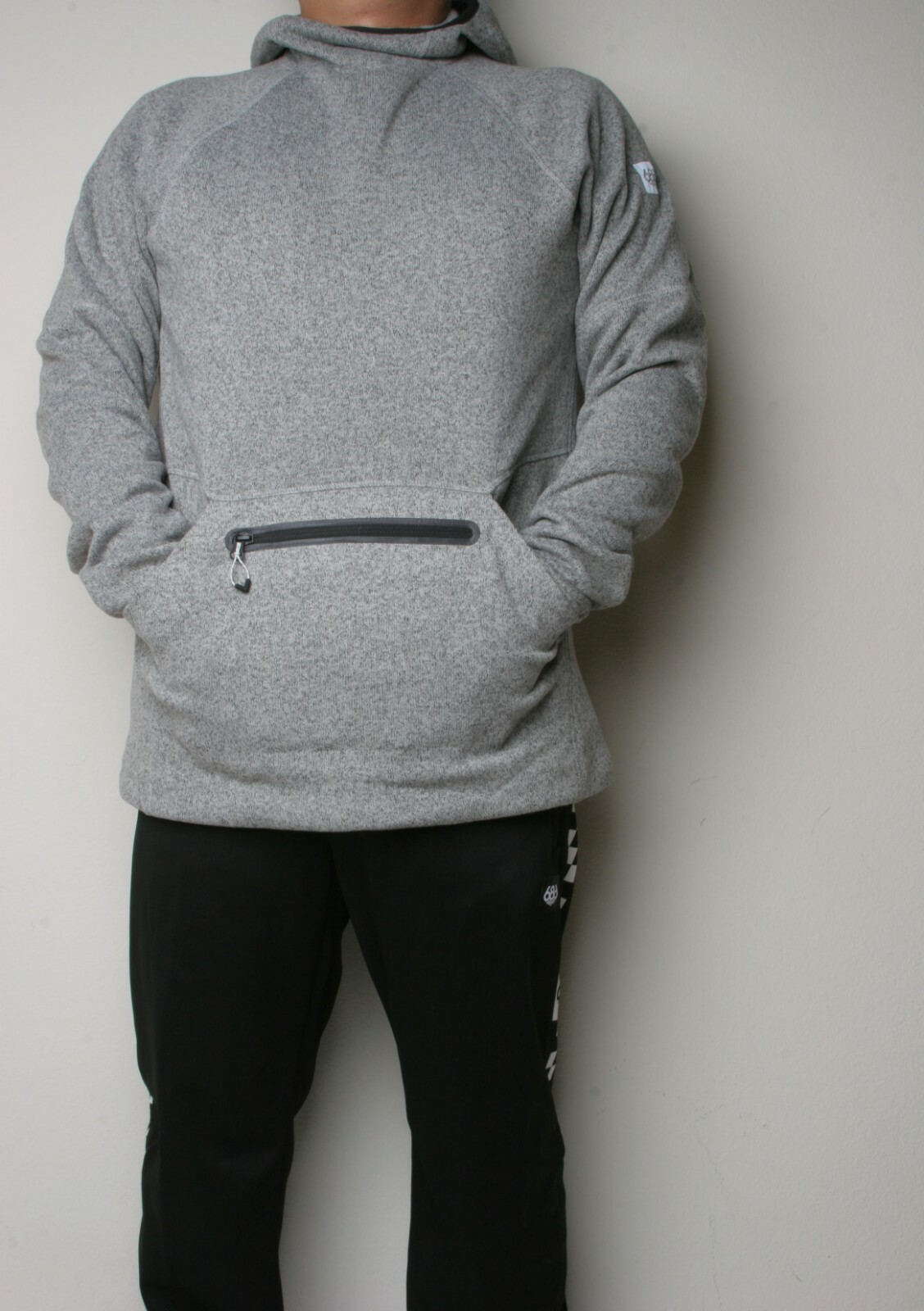 686 Knit Tech Fleece Hoody (L) Light Grey Heather L9WGNS07-LTG gallery