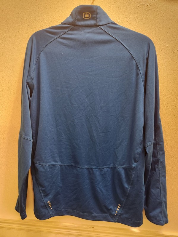 OGIO Men’s Sz M 1/4 Zip Pullover Long Sleeve Shirt Royal Blue Endurance 27-10 gallery