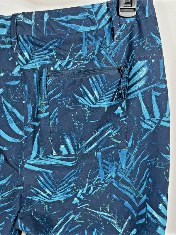 All In Motion Men’s Blue/Green Floral Large Shirt & Medium Short Set gallery