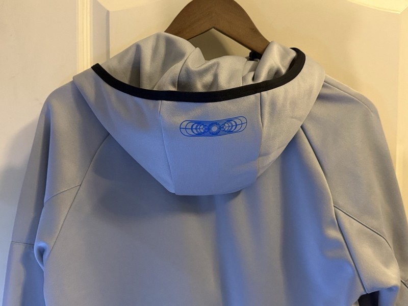 NIKE Sportswear Air Max Full Zip Hoodie Light Smoke Grey Blue And Black Small gallery