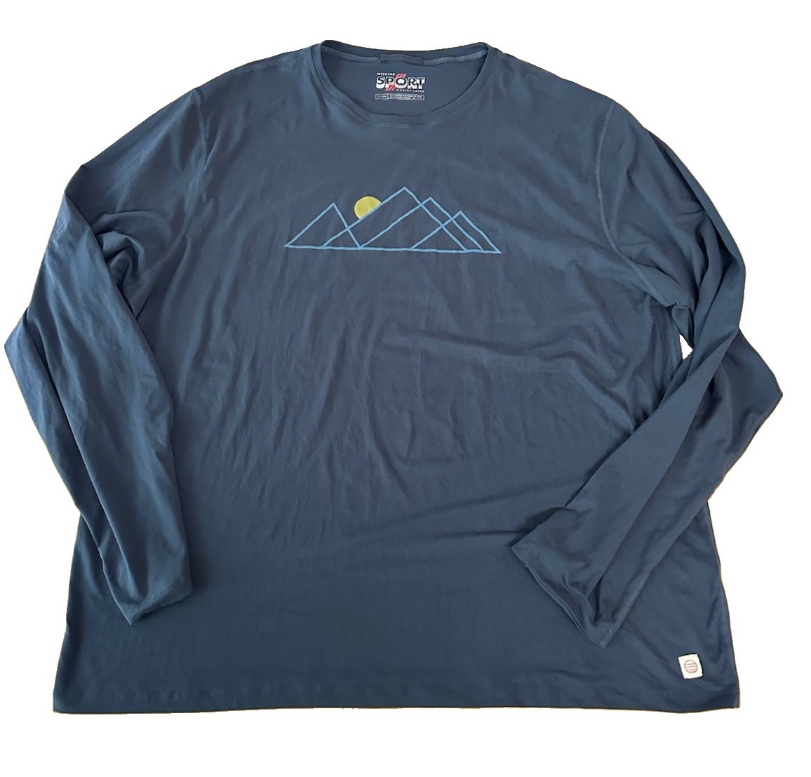 Marine Layer Weekend Sport Performance Long Sleeve Tee Re-Spun Size 2XL gallery