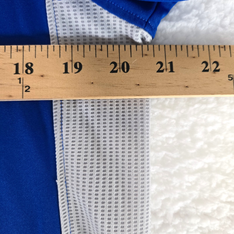 SILVER BAIT Men's Size Med Performance Shirt Royal Blue 1/4 Zip Mock Turtleneck gallery