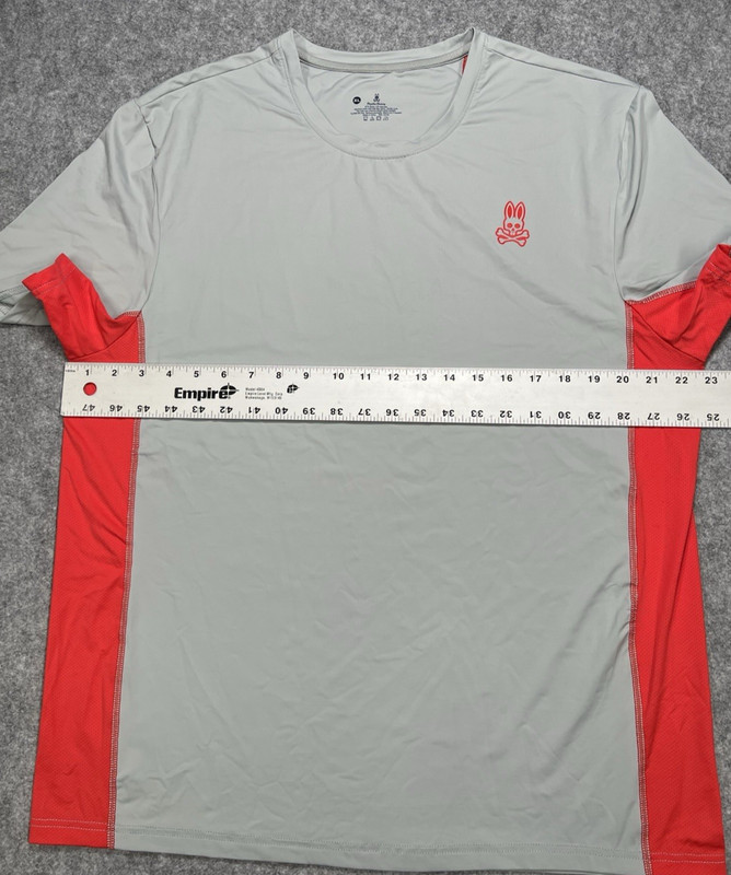 Psycho Bunny spandex Performance Athletic Training Shirt X-Large soft gray gallery