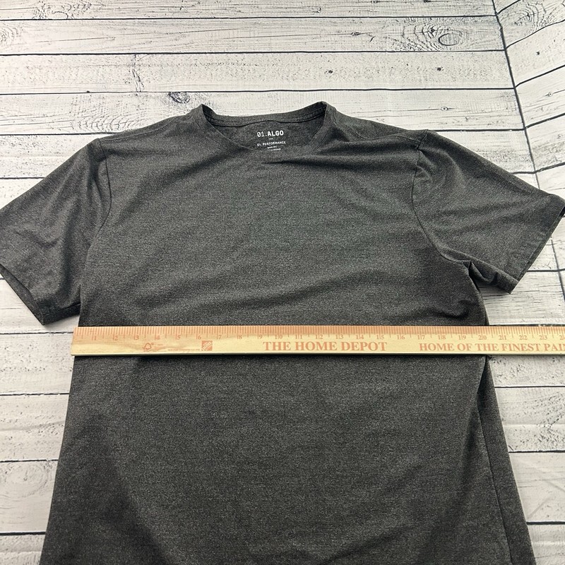 01. Algo Performance Short Sleeve Athletic T Shirt Men's Large Gray gallery