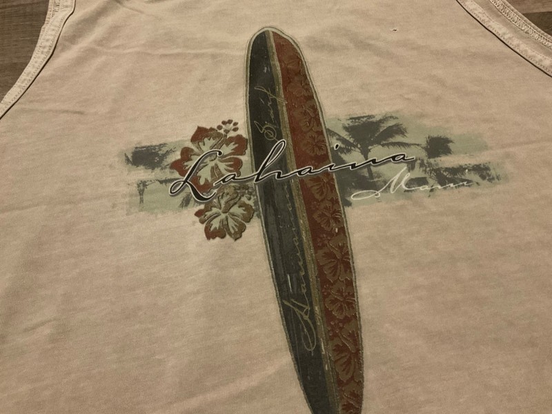 VINTAGE CRAZY SHIRTS HAWAII KONA DYED LAHAINA MAUI TANK TOP ( MENS XL ) DISTRESS gallery