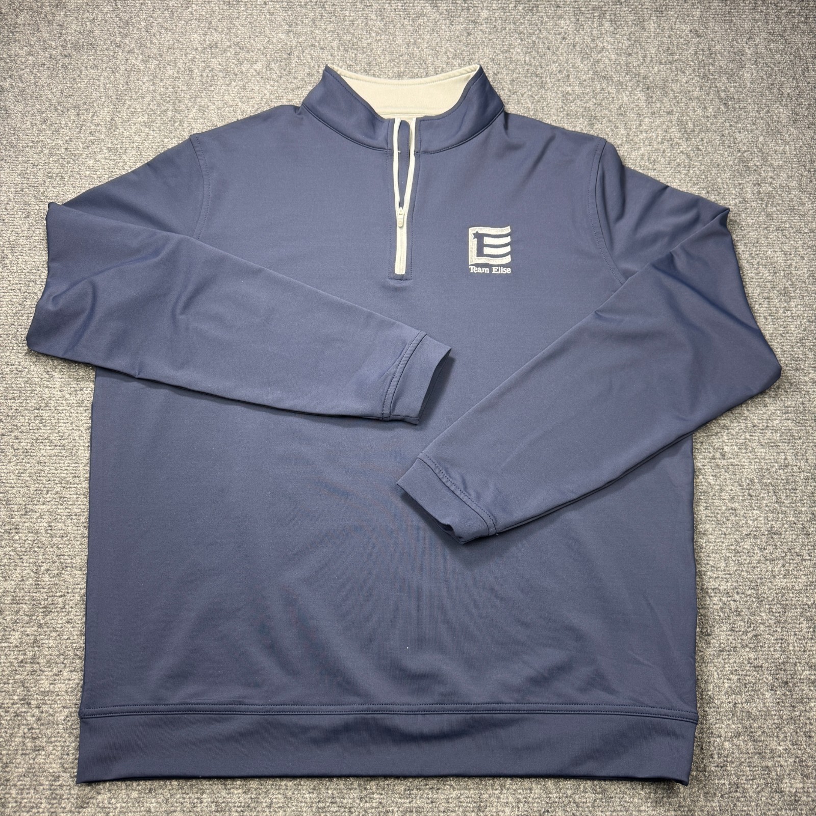 Peter Millar Shirt Mens Large Blue Quarter Zip Embroidered Chest gallery