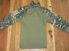 Multicam Compression Zip Neck Pullover Shirt NEW Mens XL More like L (TD10)