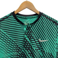 Nike Roger Federer RF Men’s XL 2017 Indian Wells Miami Henley Tennis Polo Shirt