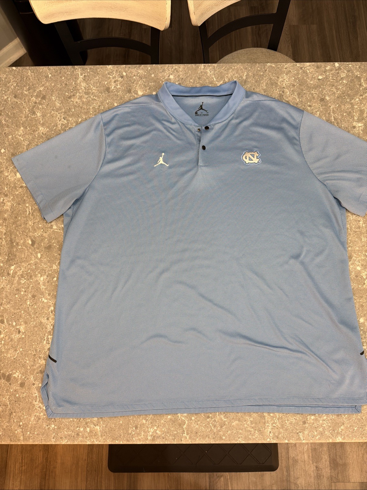 Jordan Polo Shirt 2XL Blue North Carolina Tar Heels Blade Collar gallery