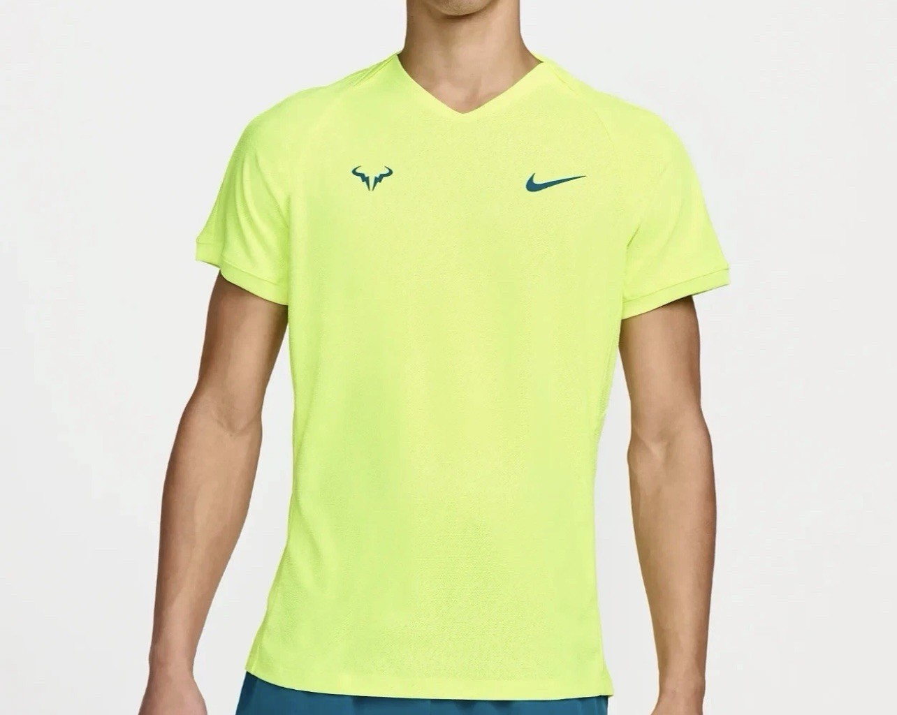 Nike Men’s Sz M Rafa Dri-FIT ADV Short-Sleeve Tennis Top Volt FD5409-702 New gallery