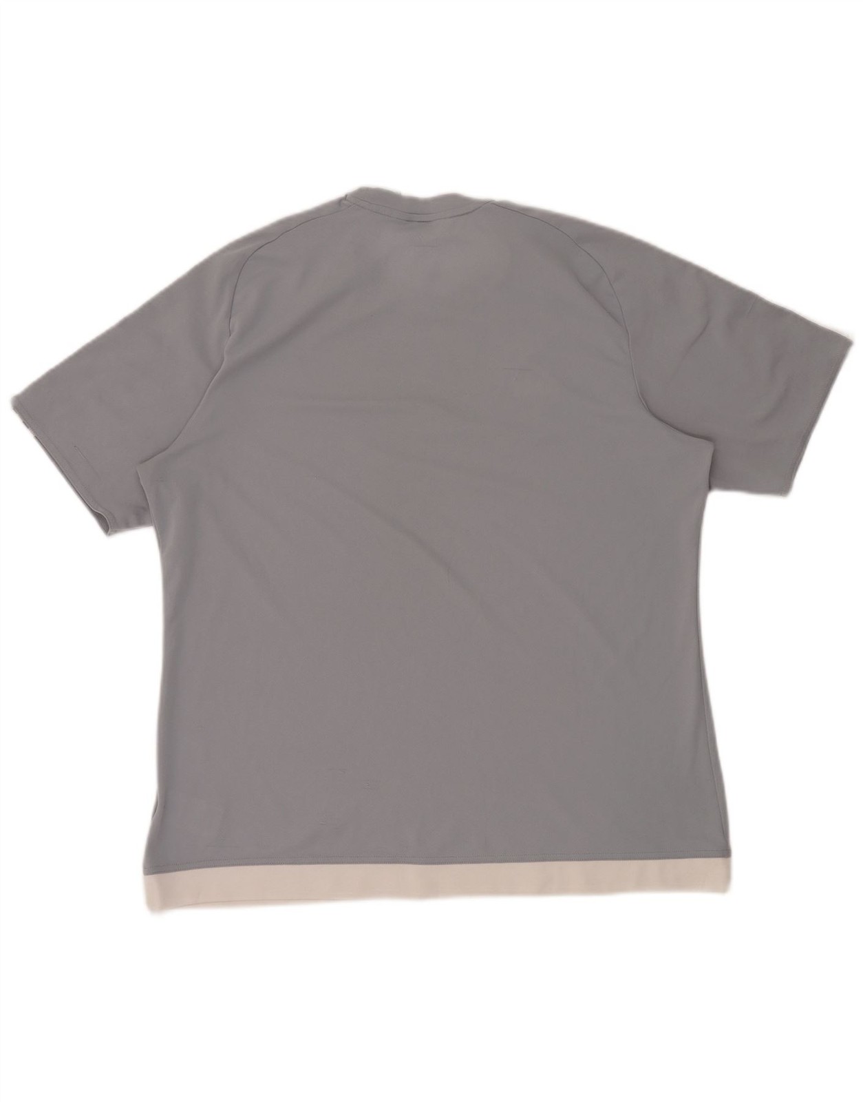 ADIDAS Mens Climalite T-Shirt Top XL Grey Colourblock Polyester DT09 gallery
