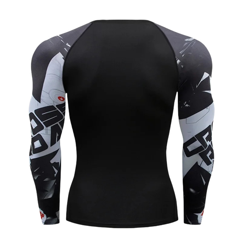 Camiseta De Compresión Gimnasio Dry Fit Manga Larga Hombre Fitness Otoño Deporte gallery
