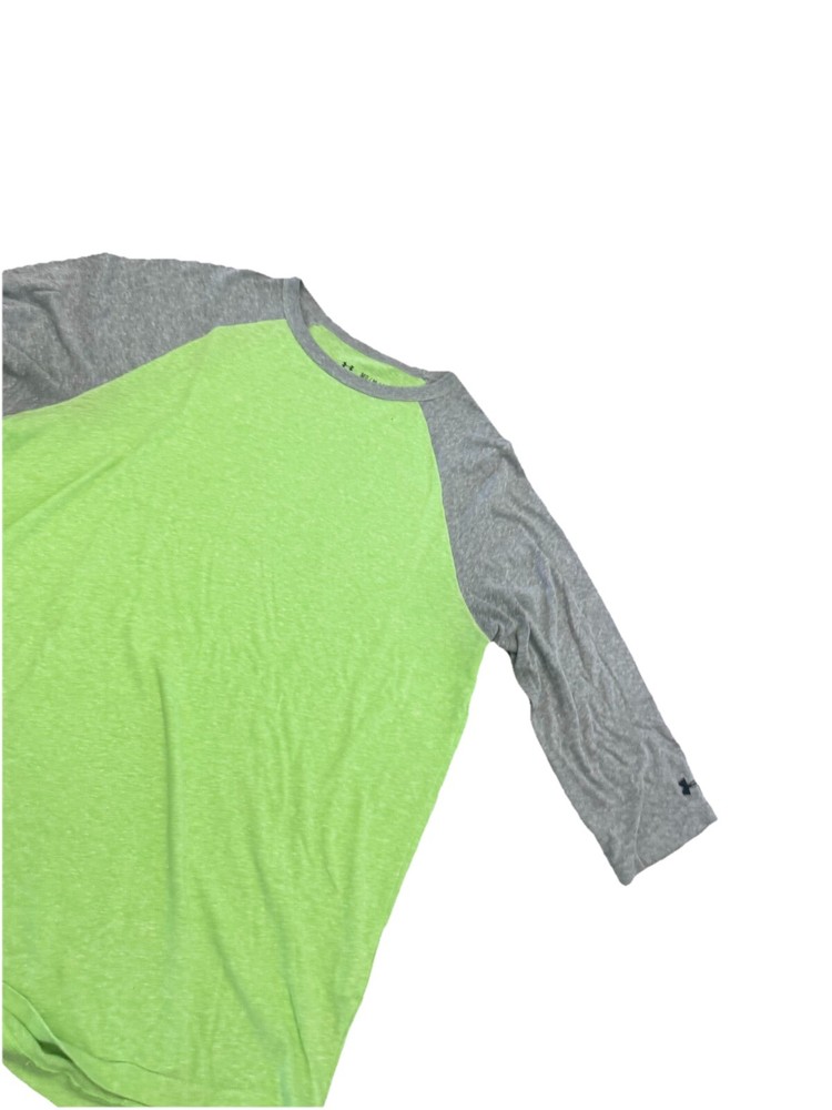 Adidas shirt men’s size medium fitted green and gray