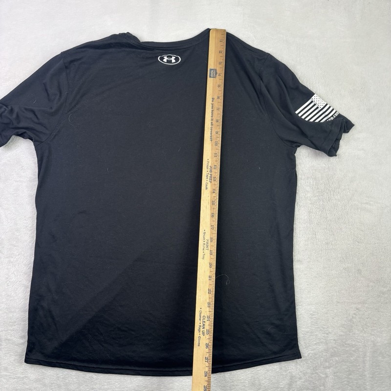 Under Armour Nevada Army National Guard Black SS Activewear Graphic Shirt Men LG gallery