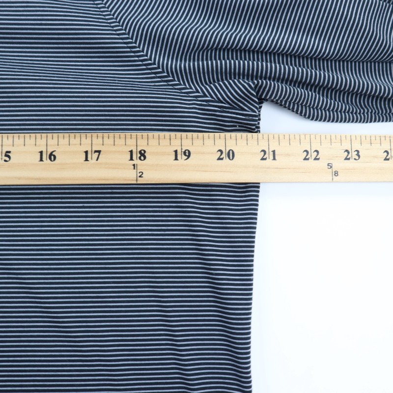 Under Armour 1/2 Zip Golf Pullover Shirt Men's Large Black Gray Striped Active gallery