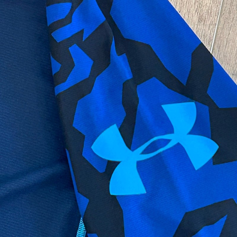 Under Armour Blue UA Combine Contrast Long Sleeve Training Shirt Mens M gallery