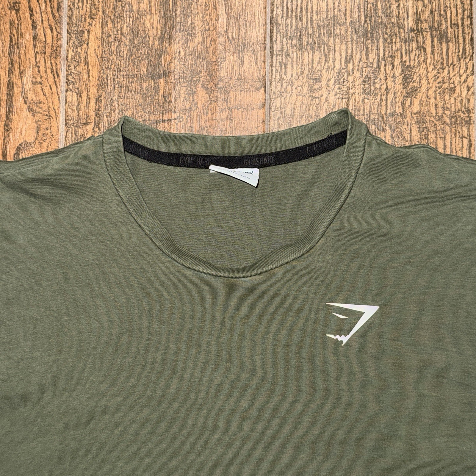 Gymshark Crest Essential Oversized Green Short Sleeve Crew T Shirt Size. Small gallery