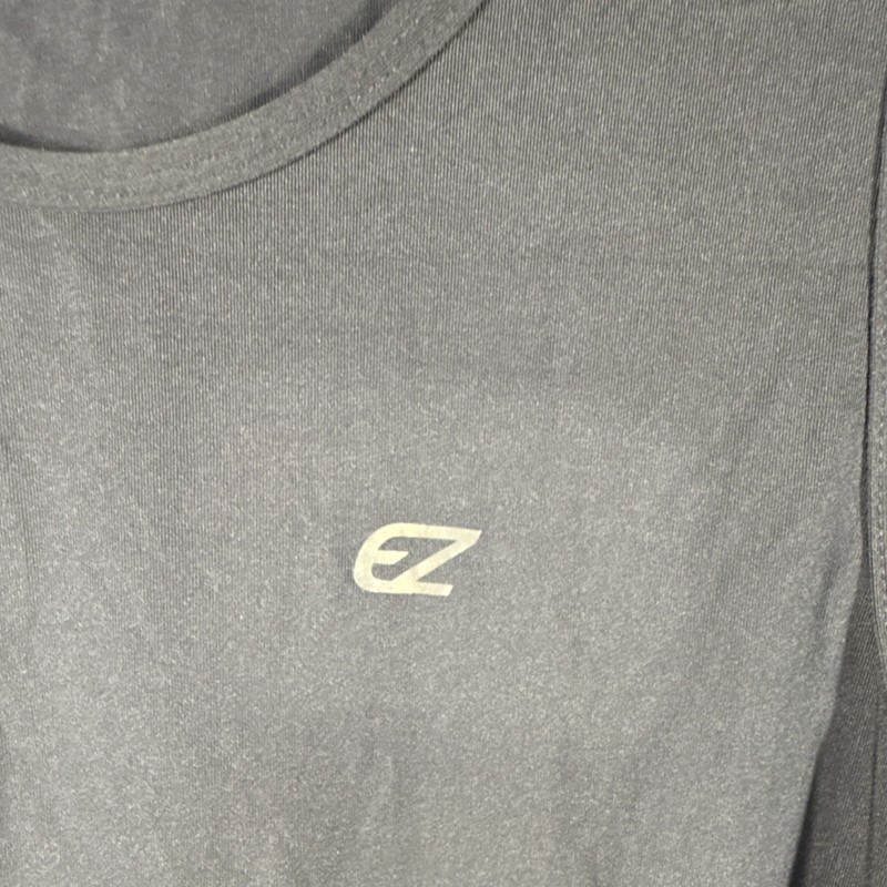 EZRUN Men's Lightweight Sleeveless Activewear Tank Top Black Logo M gallery