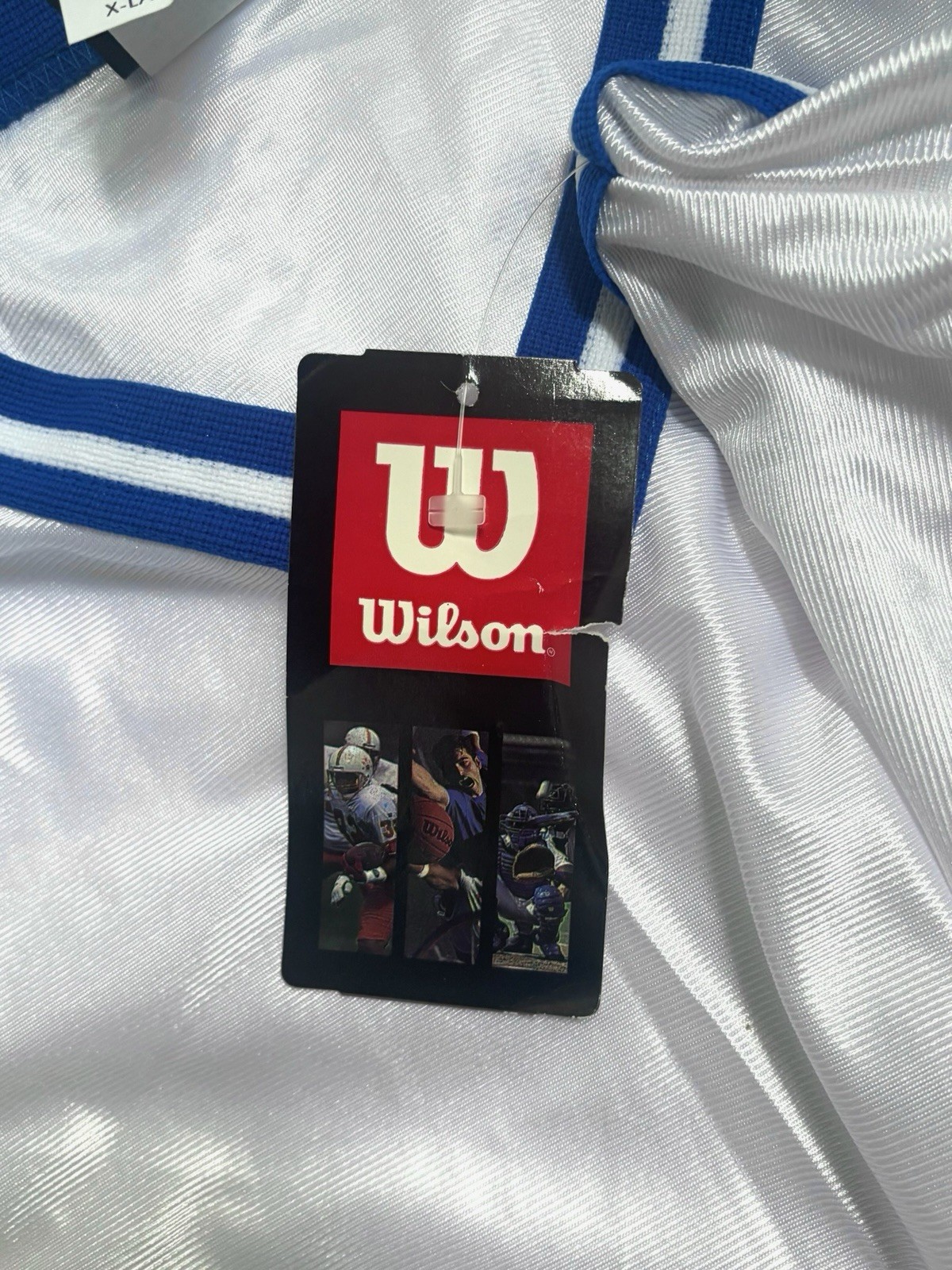 vintage wilson dazzle basketball jersey shirt mens size XL NOS NWT 90s USA made gallery