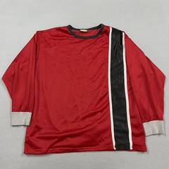 On The Rebound Shirt Mens XL Red Long Sleeve Performance Basketball Jersey Top