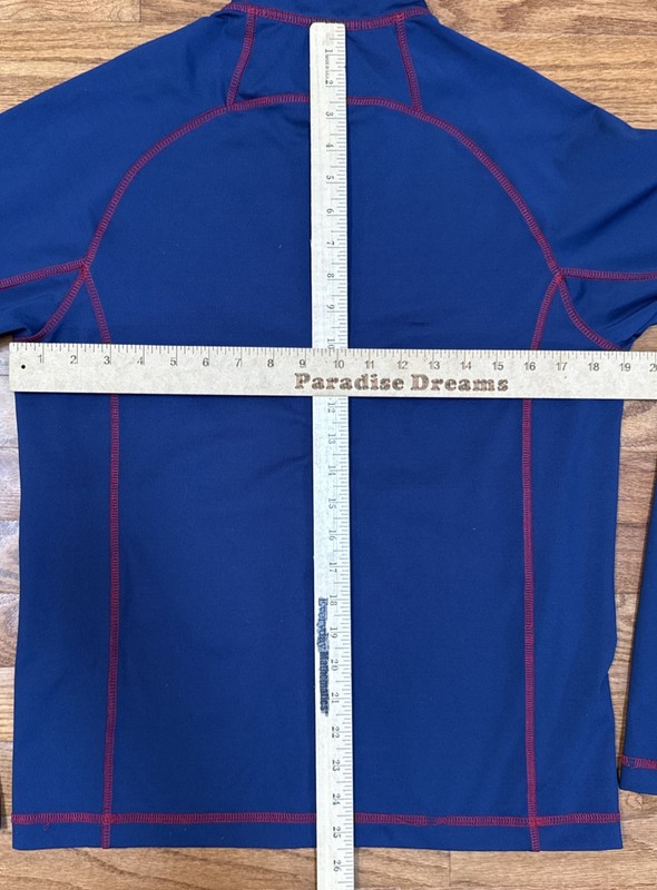Vineyard Vines Performance Blue Red Athletic Full-zip Long-sleeve Top Men's S gallery