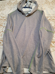 Hi-Tec Mens Hooded Athletic Shirt Gray Medium