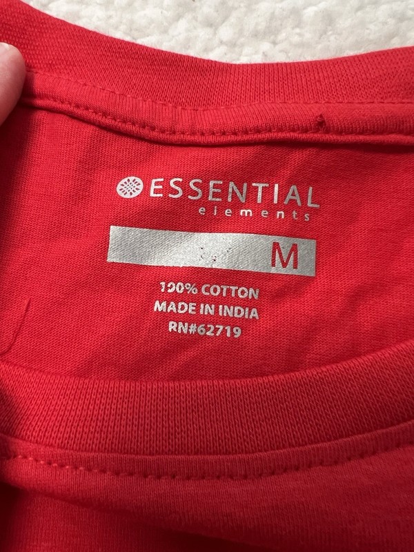 Essential Elements Men’s Active T-shirt Short Sleeve Red Size Medium gallery