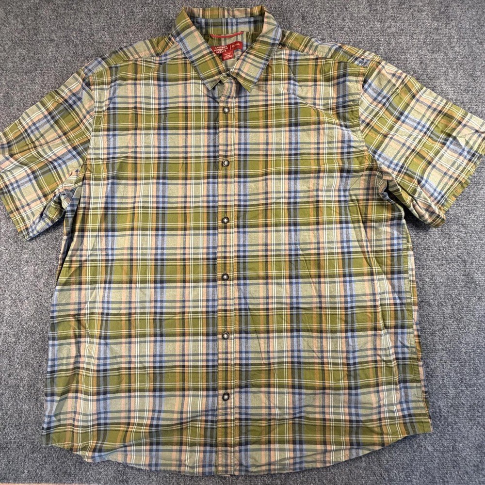 Eastern Mountain Sports Men's Short Sleeve Plaid Shirt XXL #1474