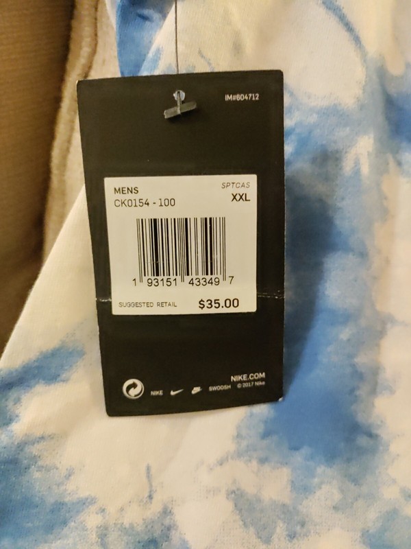 Nike Sportswear Tie Die Tank CK0154 100 Men's XXL gallery