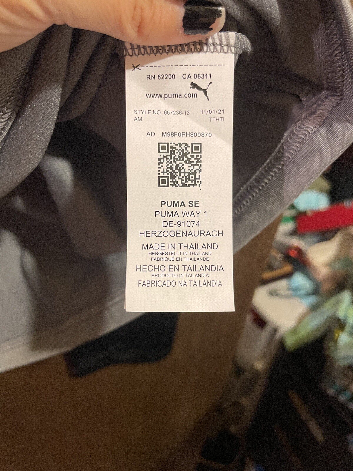 NWT Puma Drycell Pullover Shirt 1/4 ZIP Mens Size Xl gray gallery