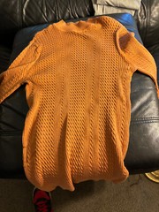Asos pull over sweater crew new med Minty orange studio wardrobe sale