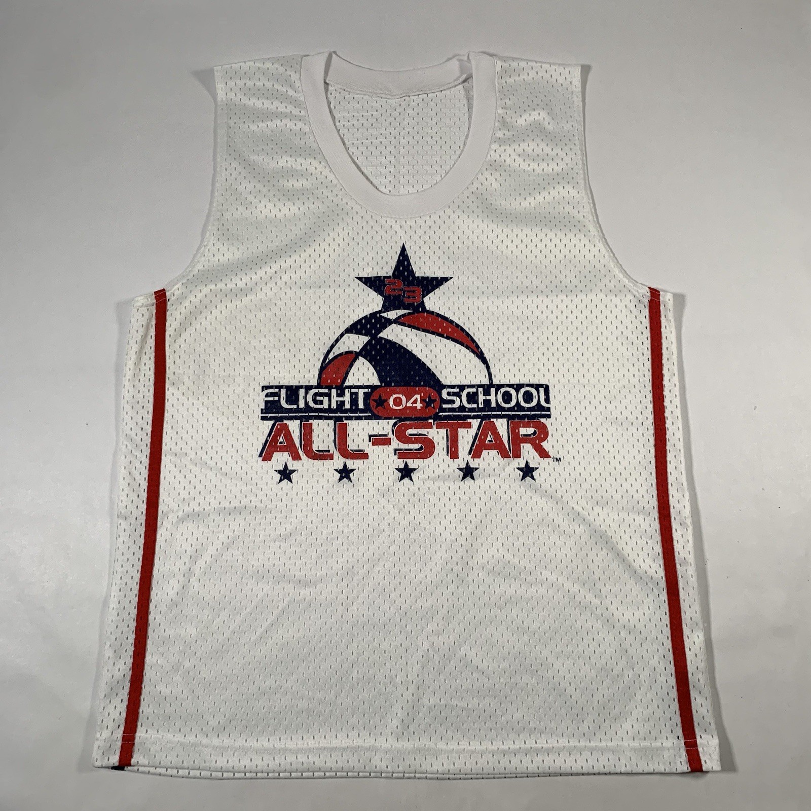 VTG 90s Michael Jordan Flight School Camp All Star Basketball Jersey Mens Large gallery