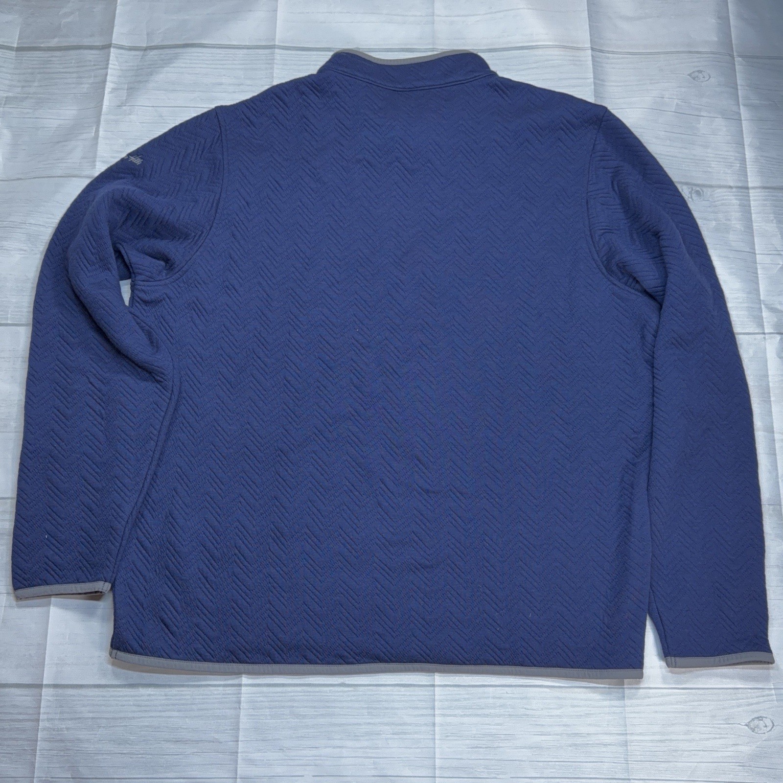 NWT SOUTHERN HILLS CC Quilted 1/4 Zip Pullover - Navy Blue Turtleson - XLARGE gallery